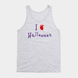 I Love Halloween - Human Heart Tank Top